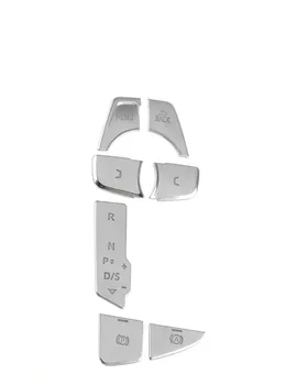 

Car Accessories Interior modified bright patch for 17-18 Audi A4L central control button stickers door unlock button patch