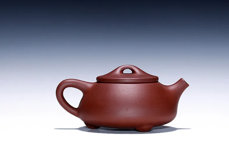 Yixing Clay Teapot Stone Scoop Entirely Handmade Teapot Raw Ore Purple Clay Kung Fu Tea Set Tea Cup Set Household Teapot