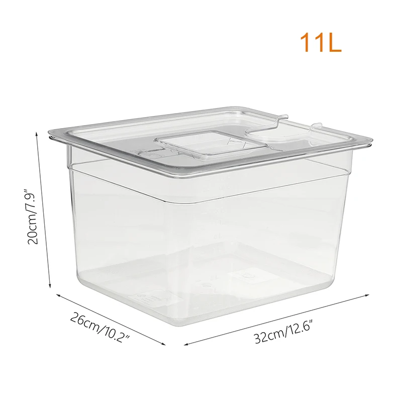 11L Sous Vide Container Stainless Steel Sous Vide Rack for Circulator Cooking Immersion Slow Cooker Cooking Tool