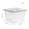 11L Sous Vide Cooker Container And Stainless Steel Sous Vide Rack Sets Detachable Dividers Separator for Immersion Circulator 4