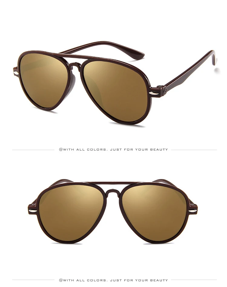 Модные солнцезащитные очки для мальчиков, детские солнцезащитные очки в авиационном стиле, фирменный дизайн, очки с защитой от ультрафиолета Oculos De Sol Gafas