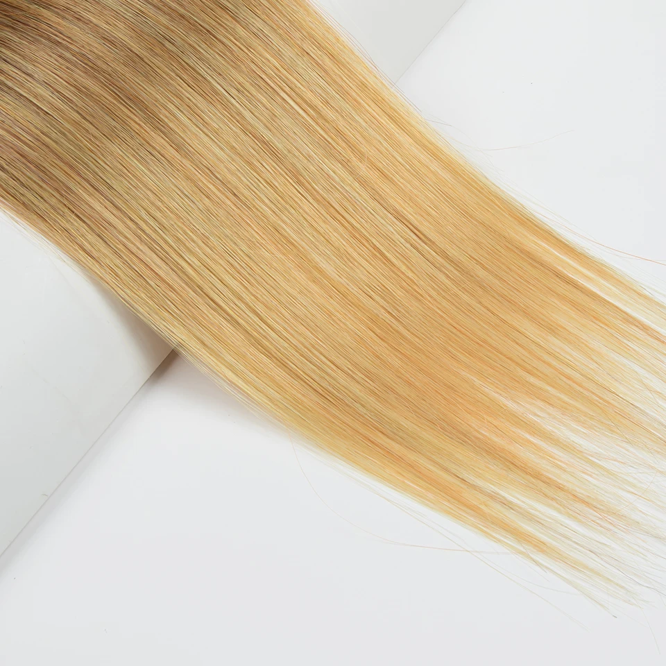 Magische superlange glatte Haarverlängerungen, Ombre-Blondes Haarbündel, weiches Haar, synthetisches 24-Zoll-Naturhaar für Frauen – Detail 26