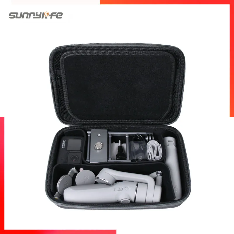 Sunnylife Custodia Per Il Trasporto Fai Da Te Borsa Portatile Per Om 5/ Gopro 10/ Pocket 2/ Insta360 One X2/ Fimi Palm 2