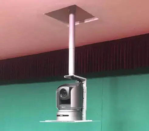 Интеллектуальный светильник ультра-тонкий бамбуковый проектор камера лифт с 0,6-3 м расстояние бега электронный лимитстоп кронштейн дистанционного управления RS