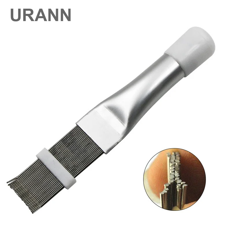 1 шт. гребень из нержавеющей стали щетка для конденсатор кондиционера гребешковое лезвие охлаждающее Выпрямление инструмент для очистки