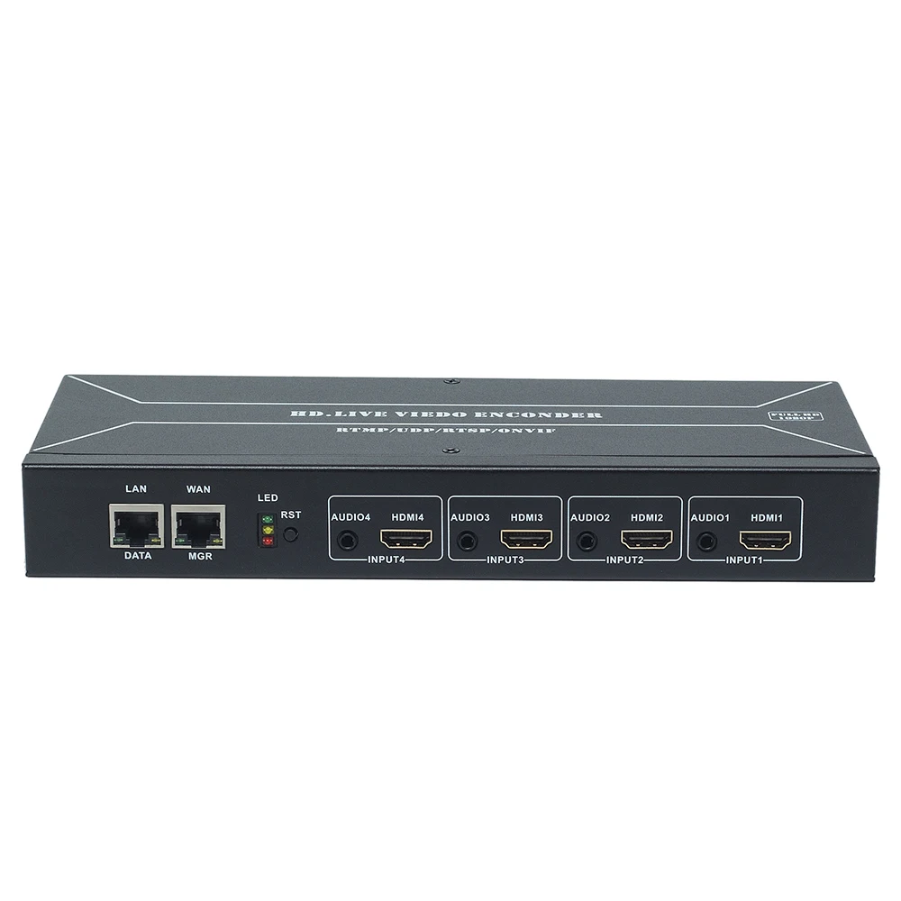H264 H265 HEVC видео кодировщик IPTV кодировщик HWCODEC MPEG-4 4 в 1 HDMI кодировщик прямой поток кодировщик для Wowza, YouTube, Facebook