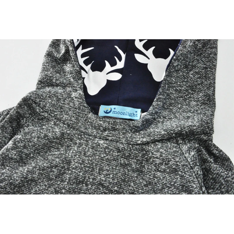 Autumn Cartoon Elk Print Baby Boy Set Newborn Clothes for Boys Outfits Kids Suit Baby Costume Sets Infant Clothing 6- 24M