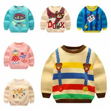 Детский свитер; гигиеническая Одежда для маленьких девочек; зимнее платье; новая верхняя одежда с длинными рукавами для маленьких мальчиков