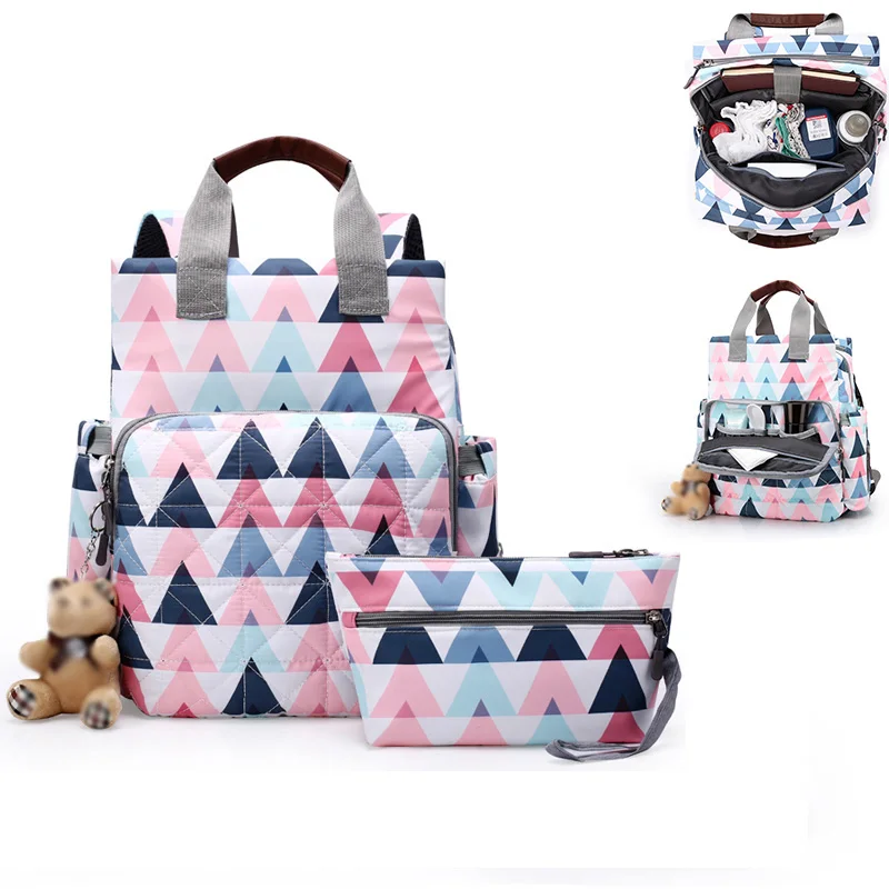 Модная сумка для подгузников для мам, Большая вместительная сумка для детских подгузников, рюкзак для путешествий, дизайнерская сумка для кормления, сумка для ухода за младенцем