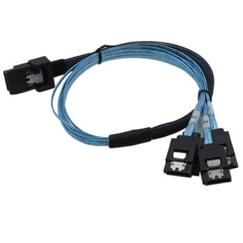 

Mini SAS 36Pin (SFF-8087) to 4x SATA 7pin SFF8087-4SATA3 6Gb Hard Disk HDD Cable 50cm