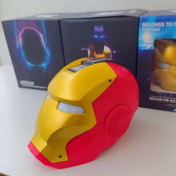 

New Iron Man Wireless Bluetooth Speaker Outdoor Convenient Alarm Clock Clock Came Screen Radio FM Built-in Lithium Battery