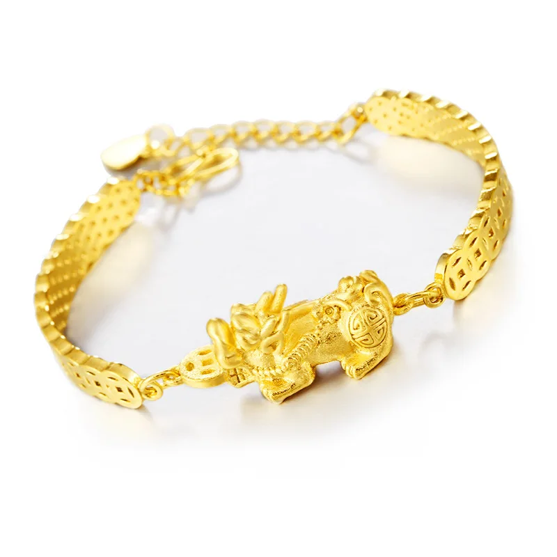 

Supply of Goods Bride Marriage Accessories Copper Plated 18k Sands jin pi xiu Bracelets