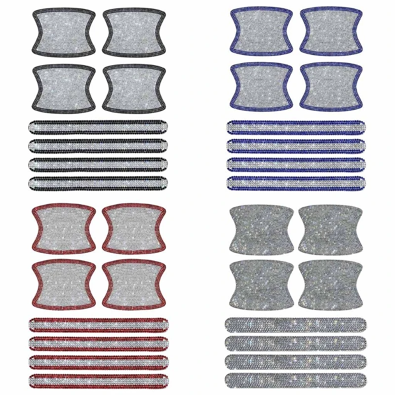 8 Pcs Car Door Handle Cup Protection Cover Scratch Resistant Rhinestones Auto Styling Covers A5KD | Автомобили и мотоциклы