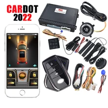 

Cardot New Smart Key Push Engine Start Button Pke Keyless Entry Remote Starter Stop Car Alarm System