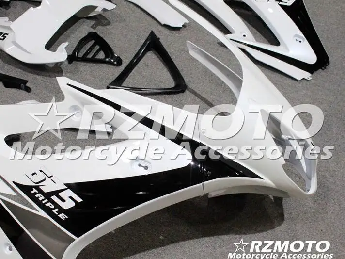 4 подарки инжектор ABS мотоцикл обтекатели комплект подходит для Triumph Daytona 675R 675 2009 2010 2011 2012 09 10 11 12 черный белый