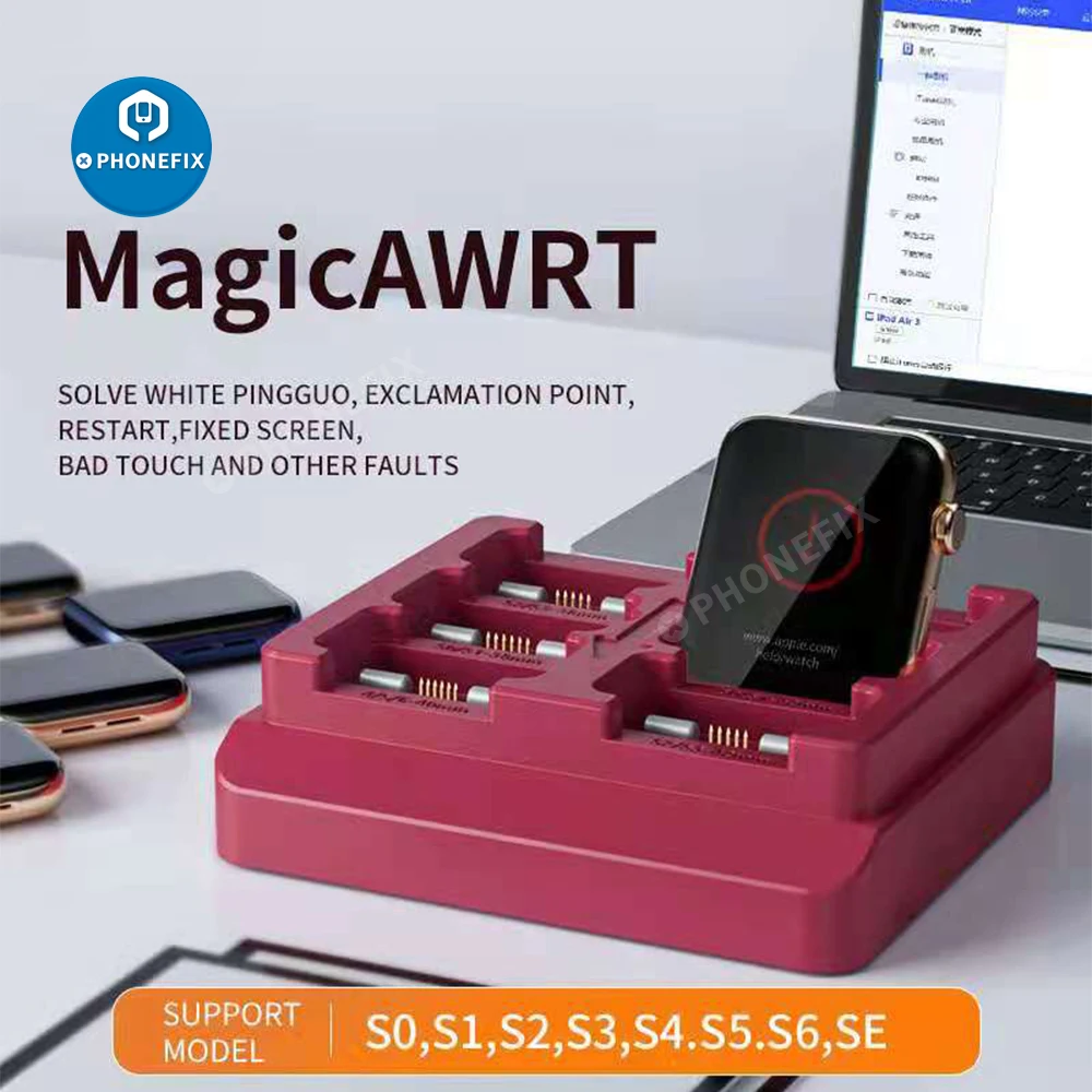 

MagicAwrt 7 in 1 Magic IBUS AWRT Adapter Restore Tool for Apple Watch SE/S0/S1/S2/S3/S4/S5 /S6 38mm 42mm 40mm 44mm Repair Tool