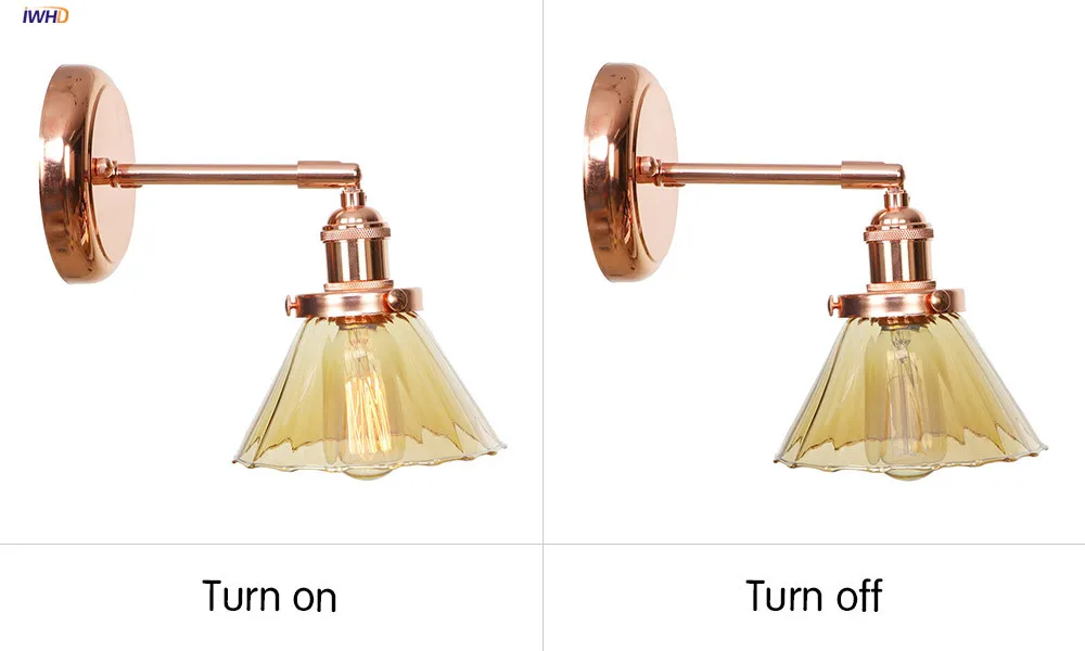 BA320玫瑰金+琥珀罩 开关灯对比图英文版
