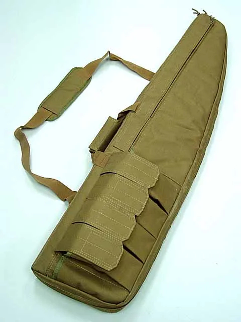 4" чехол для тактической винтовки снайпера, чехол для стрельбы, сумки для охотничьего оружия - Цвет: Coyote brown