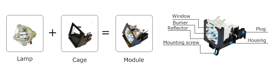 Высокое качество совместимый для ELPLP88 V13H010L88 Лампа для проектора Epson eh-tw5350 EH-TW5300 EB-S27 EB-X31 EB-W29 с корпусом