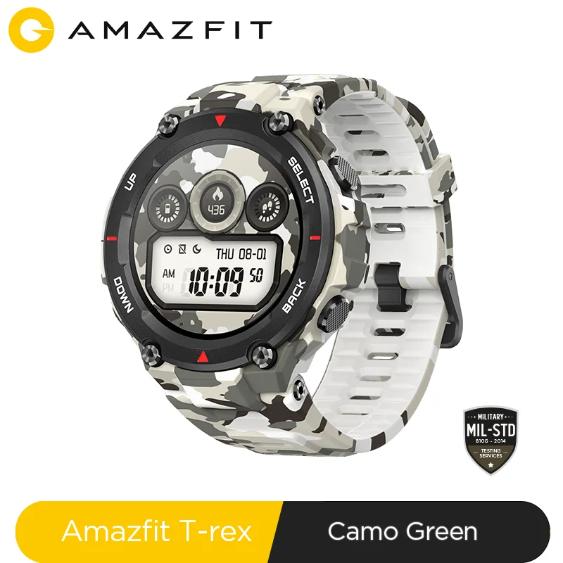 $149.99 New Ces Amazfit -Rex Rex Smartwatch Rugged Body Smart Watch Gpsglonass Days Battery For