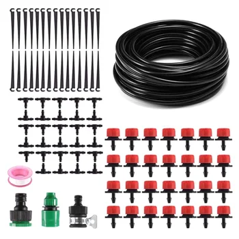 

Drip Irrigation System Automatic Watering Garden Hose Timer Micro-Sprinkler Drip Watering Kit with Adjustable Dripper
