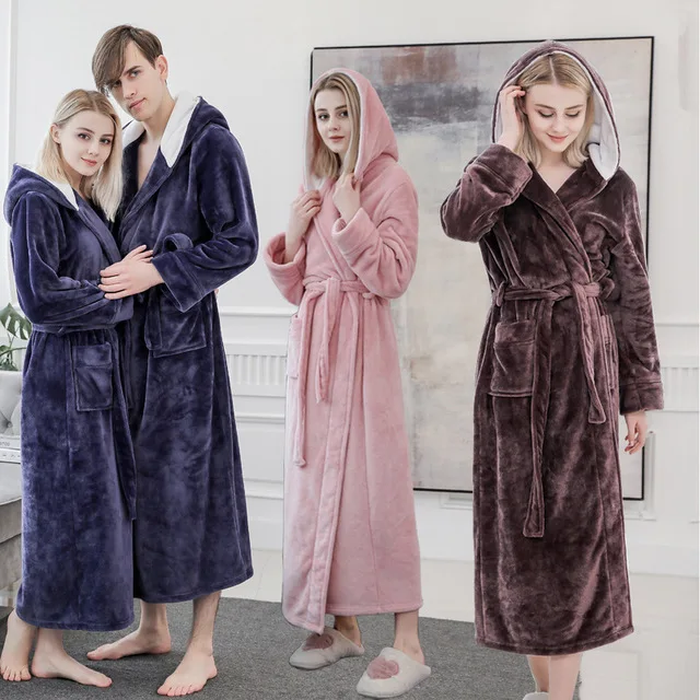 Пара халат кимоно фланелевый теплый халат осень-зима толстые; одежда для сна; халат; Для женщин Пижама с изображением Супермена Детская