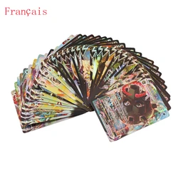 Jeu de cartes pokémon françaises brillantes, étiquette équipe de france, 300GX 300 V MAX, Collection de cartes de combat, Trading, jouet pour enfants, cadeaux 