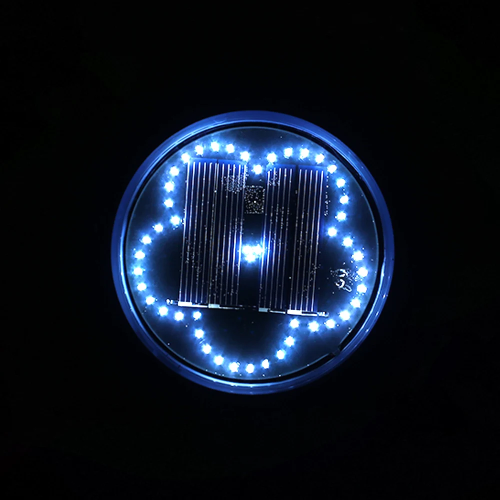 White Eco-Friendly Durable Street 48LED Security Gutter Flower Disk Lights Solar Power Path Way Landscape Light Ground Lamp Home - Испускаемый цвет: White
