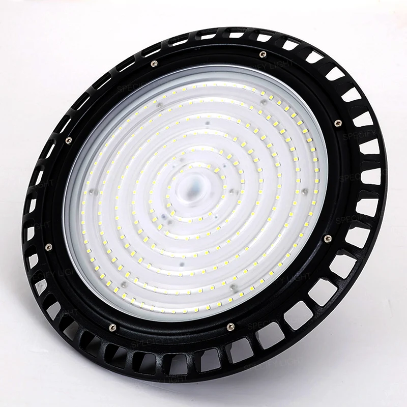 50W 100W 150W 200W AC85V-265V 3 Years Warranty LED High Bay Industrial Light CREE Chip UFO Lamp Warehouse Workshop Stadium Market Airport Hanging Lamp (3)