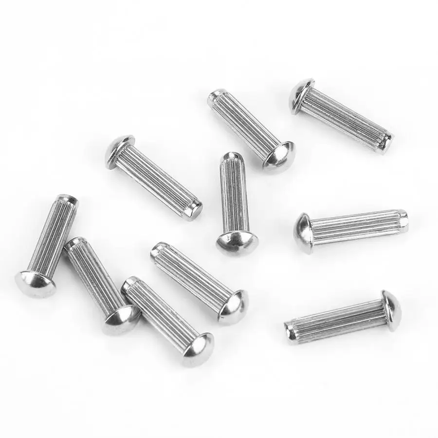

60Pcs/Lot Stainless Steel Round Knurled Shank Solid Rivets Assortment Set