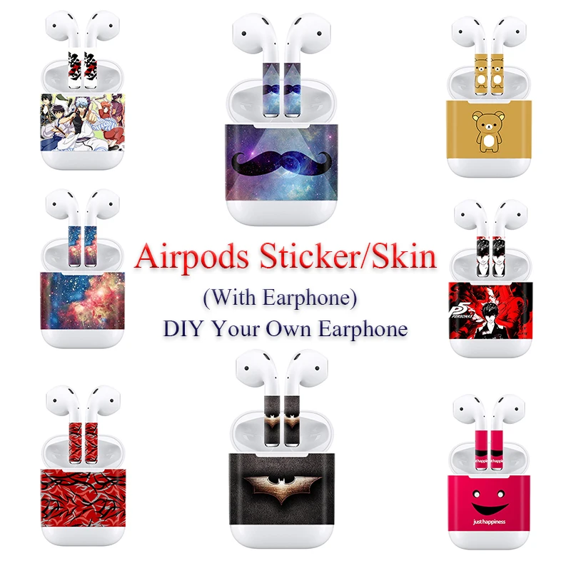 

2019 New Batman Pattern Print Airpods Sticker for Apple Airpods 3M PVC Decals with High Quality