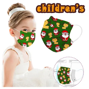 

Masque Fast Delivery 10/20/50/100PCS Máscara Christmas Children's Mask Disposable Face Mask 3Ply Ear Loop Bandage