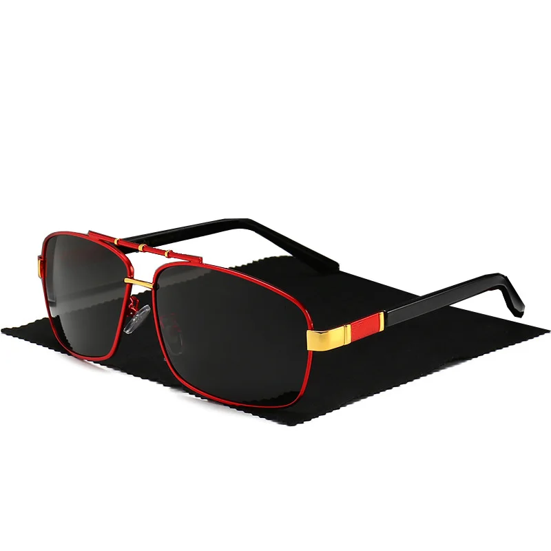 Новые дизайнерские алюминиевые солнцезащитные очки для женских солнцезащитных очков, мужские солнцезащитные очки, поляризованные и мужские солнцезащитные очки высокой четкости, один