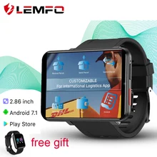 LEMFO LEMT 4G Смарт-часы 2,86 дюймов Большой экран Android 7,1 3G ram 32G rom LTE 4G Sim Камера gps wifi Пульс 2700mAH батарея