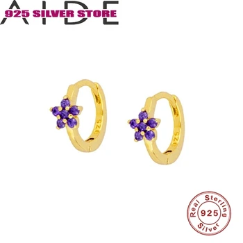 

Aide New Earrings 925 Sterling Silver Earrings Creative Cute earrings ear Buckle Earrings Cartoon Design Female Ear Hooks Dangle