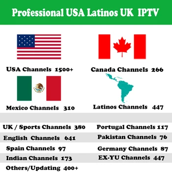 

Iptv Usa Canada UK IPTV Subscription Britain Ireland South America Mexico English Latin Children's Channels For Smart TV M3U