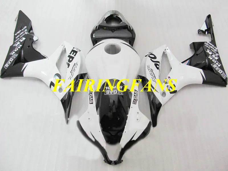 Инжекторный обтекатель комплект для HONDA CBR600RR F5 07 08 CBR 600 RR CBR 600RR CBR600 2007 2008 Белый Черный Обтекатели набор+ подарки HJ63