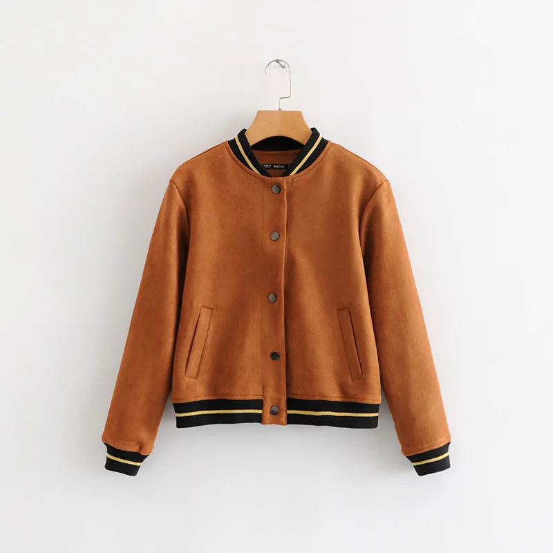 Hot sale New HY8528 ms - 70 European and American wind faux suede jacket | Женская одежда