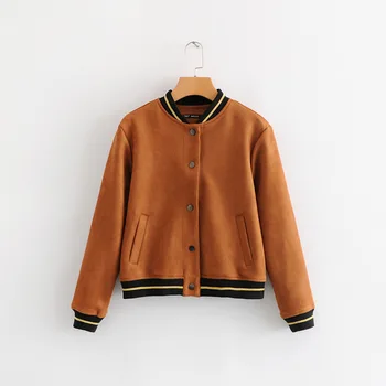 

Hot sale New HY8528 ms - 70 European and American wind faux suede jacket