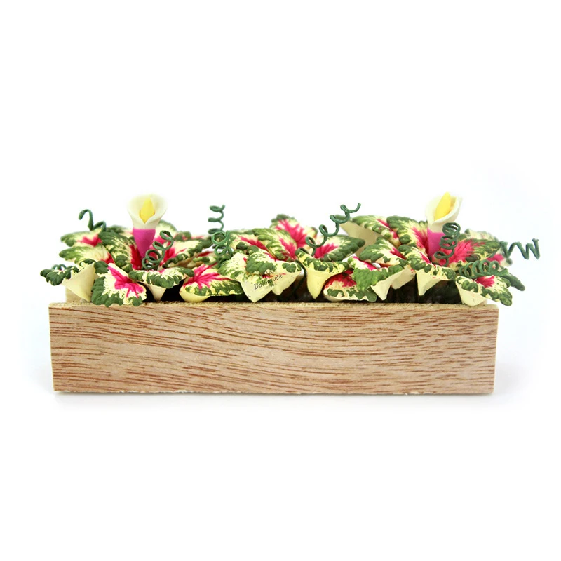 Миниатюрные аксессуары для кукольного домика миниатюрный каладиевый цветок в