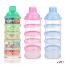 Детский дозатор для сухого молока, Штабелируемый контейнер для хранения для кормления ребенка, 3 упаковки