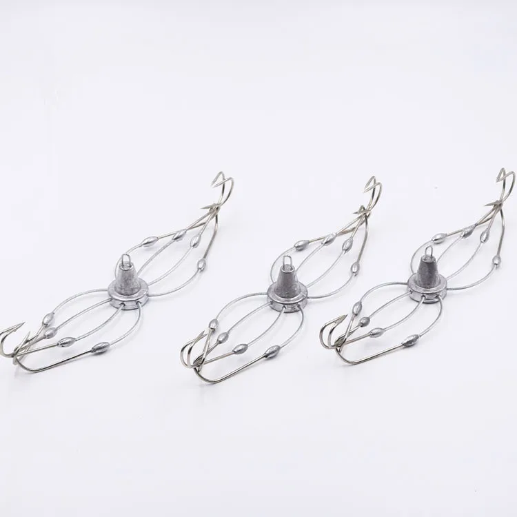 Fishing Crab Hook 8/10 Hooks Crabs Trap Fishhook with Lead Explosion Fishing Hooks