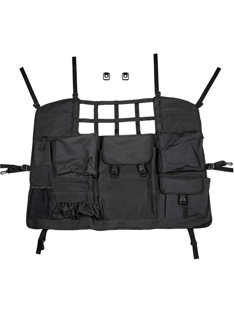

Car Rear Seat Cover For Jeep Wrangler 2007-2019 JK&JL 4 Door With Multi-Size Organizer Storage Bags/Trunk Cargo Tool Organizers