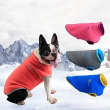 Autumn and Winter Pet Clothes Dog Clothing Thick Solid  Fleece Hoodie Coat Puppy Clothes  Luxury Dog Clothes