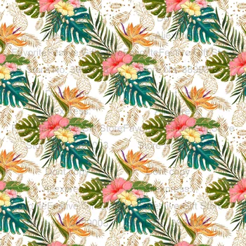 

Leaf Polyester Stretch Fabric for dress High-grade Custom Multicolor Digital Print Floral Pattern DIY Clothing Shirt