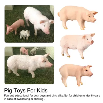 

Pig Plastic Simulation Farm Animals Model Action & Toy Figures Toys for Children Giftt Collection