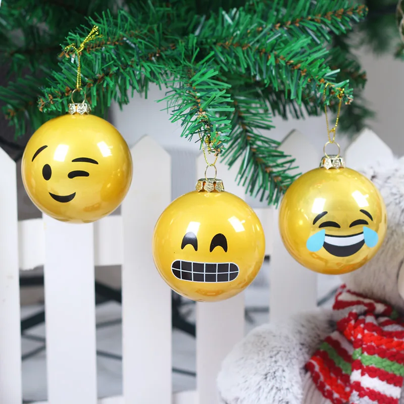 Adornos Navidad Natal 8cm Ball Ornaments For Christmas Tree Decorations Christmas Decoration For Home