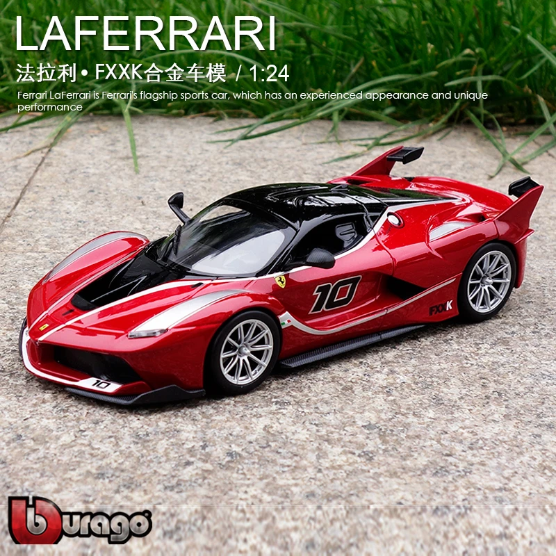 

Bburago 1:24 Ferrari FXXK 10 Car Model Die-casting Metal Model Children Toy Boyfriend Gift Simulated Alloy Car Collection