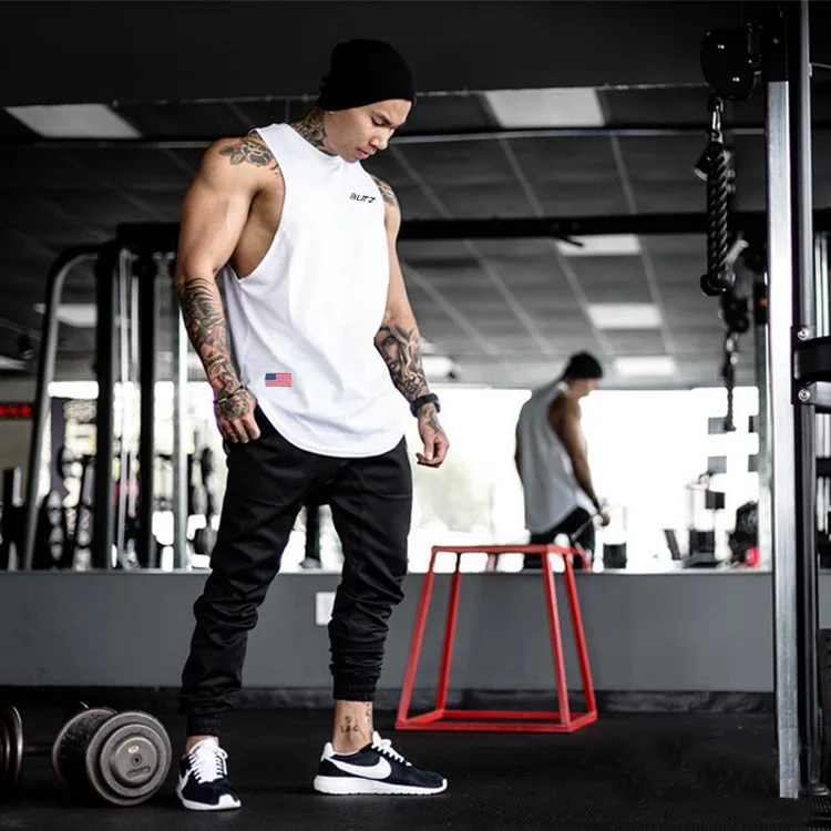 Мужская майка для бега 2020 спортивная летняя одежда спортзала Повседневная