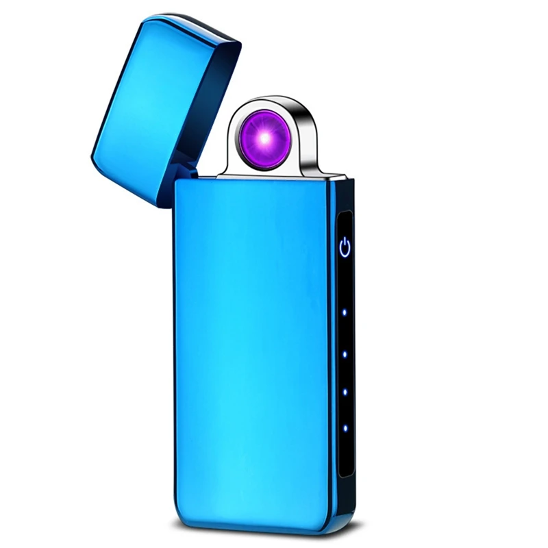 Новая Вращающаяся перезаряжаемая Зажигалка Firefox USB, Индукционная ветрозащитная дуговая Зажигалка для сигарет, креативные подарки